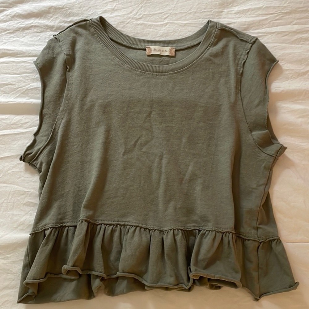 peplum tank top